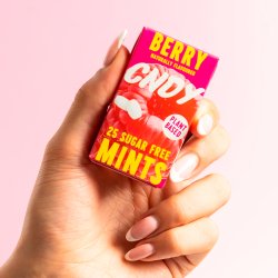 Pastilles au xylitol CNDY Berry Sugar Free Mints � base de plantes � 25 pcs.
