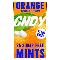 Xylitol Pastillen CNDY Orange Sugar Free Mints pflanzenbasiert � 25 Stk.