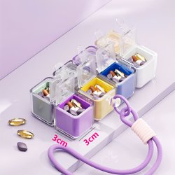 Boîte à pilules au design Rubik’s cube – astucieuse, compacte et un peu plus amusante