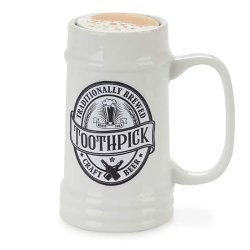 Tannpirkerholder Keramikk Balvi Pilsen Push & Up