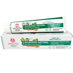 Kopi af Ayurvedisk Whitening Tannpasta AYOUTH VEDA Charcoal White 100g