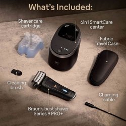 Braun Series 9 PRO+ 9560cc Elektrisk Barbermaskine med SmartCare Center