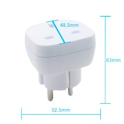 Reiseadapter UK zu EU � Gro�britannien zu Europa geerdeter Adapter (13A)
