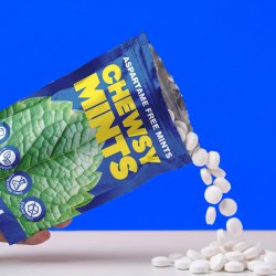 Chewsy Mints Menthol  Sockerfria mintpastiller med 96% Xylitol (150 st.)