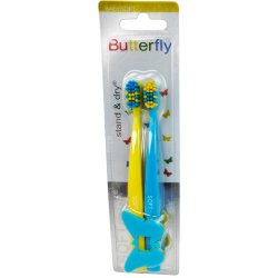 SOFTdent Butterfly Babysoft tandborstar f�r barn � 2 st.