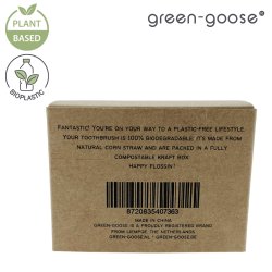 Ymp�rist�yst�v�lliset hammaslankaimet kasvipohjaisella varrella Green-Goose Eco Floss Picks (50 kpl)