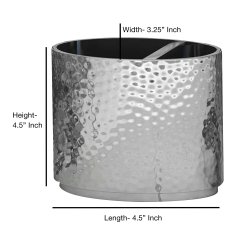 Nu Steel Tandbrsteholder Hammered Rustfrit Stl