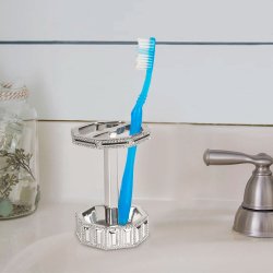 Tandbrsteholder Nu Steel Glitz Chrome Resin