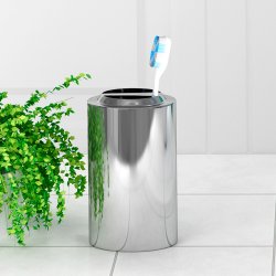 Tandbrsteholder Nu Steel Merlot Poleret Rustfrit Stl 