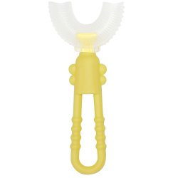 Barnetannbrste U-formet Silikonbrste 2-4 r Grooves