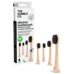 Humble Co. Bambu borsthuvuden fr Philips Sonicare Sensitive Charcoal