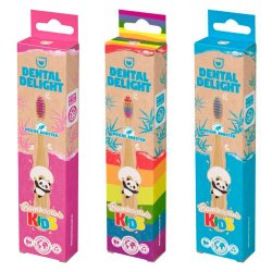 Brne Bambus Tandbrste Dental Delight Bamboolino Kids