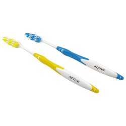 Hrde Tandbrster 2 stk. ACTIVE Oral Care Smokers