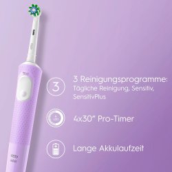 Oral-B Vitality PRO El-tandbrste Lilac Violet + Ekstra Brstehoved