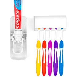 Tannb�rsteholder med dispenser for tannkrem