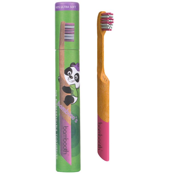 Bambus-Kinderzahnb�rste Bambooth Kids Soft PINK