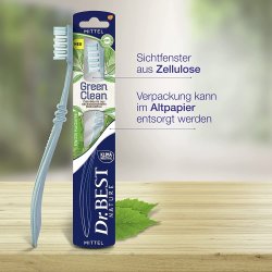B�rekraftig tannb�rste Dr. Best GreenClean Medium