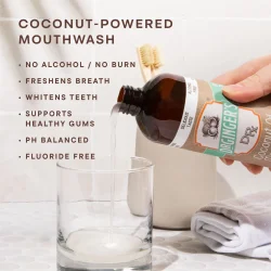 Dr. Ginger's Coconut Oil Coconut Mint � Fluorvrije monddouche met kokosolie en xylitol (60 ml)
