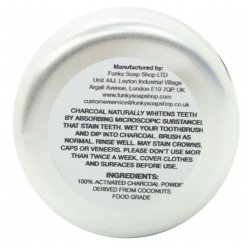Naturlig tannkrempulver Funky Soap Activated Charcoal Pulver 25g