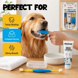 Roofus Pet Dental Kit 4-i-1 � Tandv�rdskit f�r hundar och katter