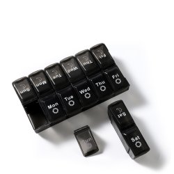 Pilleske Stor Dobbelt Pilleboks Morgen Aften