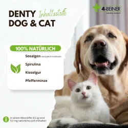 4-Beiner DENTY Dog &amp; Cat � Naturligt tandplejepulver til hunde og katte 90 g