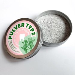 Naturlig Tandpasta Pulver Schettlers Typ 2 Pebermynte