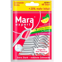 Tandtrdsbjler Mara Flosser Lemon &amp; Mint 48 stk.