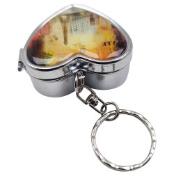 Pilleboks Hjerteformet metall Pilleboks Eiffeltrnet