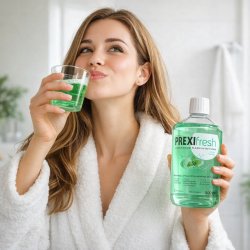 Prexifresh Mundskyl Mint 500 ml � Effektiv antibakteriel mundskyl med fluor