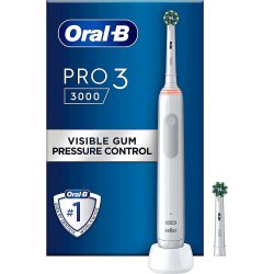 Oral-B Pro 3 3000 CrossAction El-tandbrste Ekstra Brstehoved White