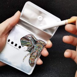 Pocket Askfat Abstrakt Motiv Djur