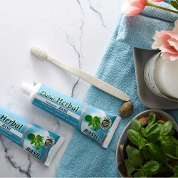 Herbal Tandpasta Ayurvedisk Dabur Basil Uden Fluor
