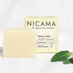 kologisk barberspe Nicama Bergamot-Sage 100 gr.