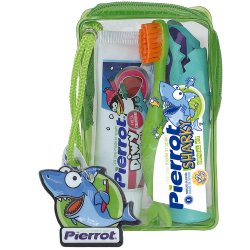 Oral Care Kit fr barn Pierrot Sharky Dental Kit Kids