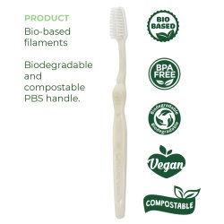 Bionedbrydelig Tandbrste Pierrot Green SOFT