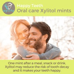 Xylitol sugtabletter XYLIFY Happy Teeth Mints Apple 245 st.