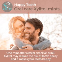 Xylitol Pastiller XYLIFY Happy Teeth Mints Chocolate 240 stk.