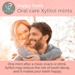 Xylitol sugtabletter XYLIFY Happy Teeth Mints Grapefrukt 245 st.