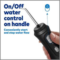 Waterpik Brbar Mundskyller Black Cordless Plus NY Model