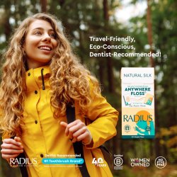 Floss Naturlig Biologiskt nedbrytbar RADIUS Natural 20 st.