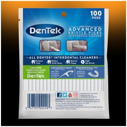 Plast Tandstikker DenTek Essentials Dual Ended Fresh Mint 100 stk.