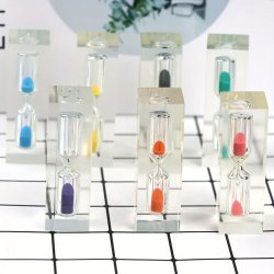 Timeglas Robust 3 Minutter Indkapslet Acryl