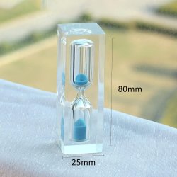 Timeglas Robust 3 Minutter Indkapslet Acryl