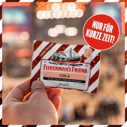 Fishermans Friend COLA Sukkerfri Halstabletter 25g