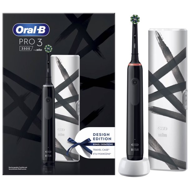 Oral-B Pro 3 3500 eltandborste + resefodral Special Edition 