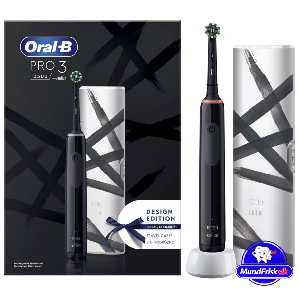 Oral-B Pro 3 3500 El-tandbrste + Rejse-etui Special Edition 