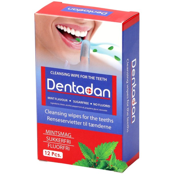 Dentadan Rengringsservetter fr tnderna 12 st.