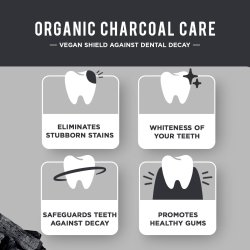 Tandblegning Tandpaste DABUR Charcoal Organic Black Pepper &amp; Ginger 100 ml