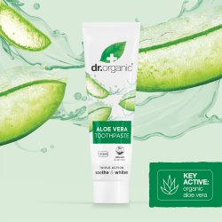kologisk Whitening Tandpasta DR. Organic Aloe Vera 100 ml.